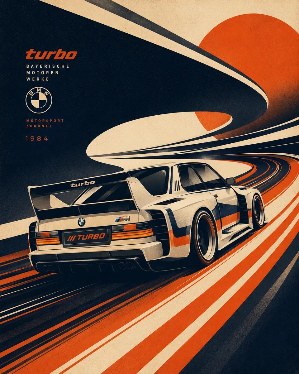 Futurist retro-serigraph illustration of a [BRAND]-inspired