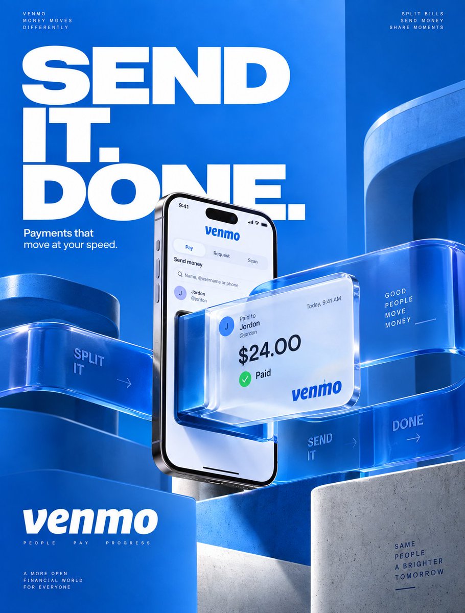 VENMO — global SMM kampaniyasi
4:5 vertikal · 1080×1350 · 8K