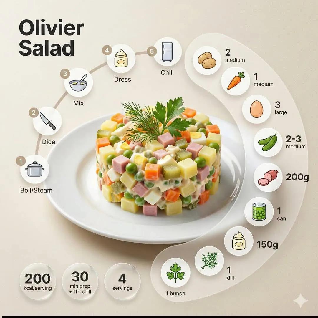 Minimalist modern recipe infographic featuring [DISH NAME],