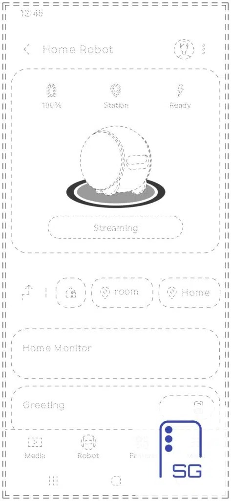 Design Sketches of Samsung’s AI Home Robot Ballie Companion App Revealed: Supports Home Monitoring, Greeting and More