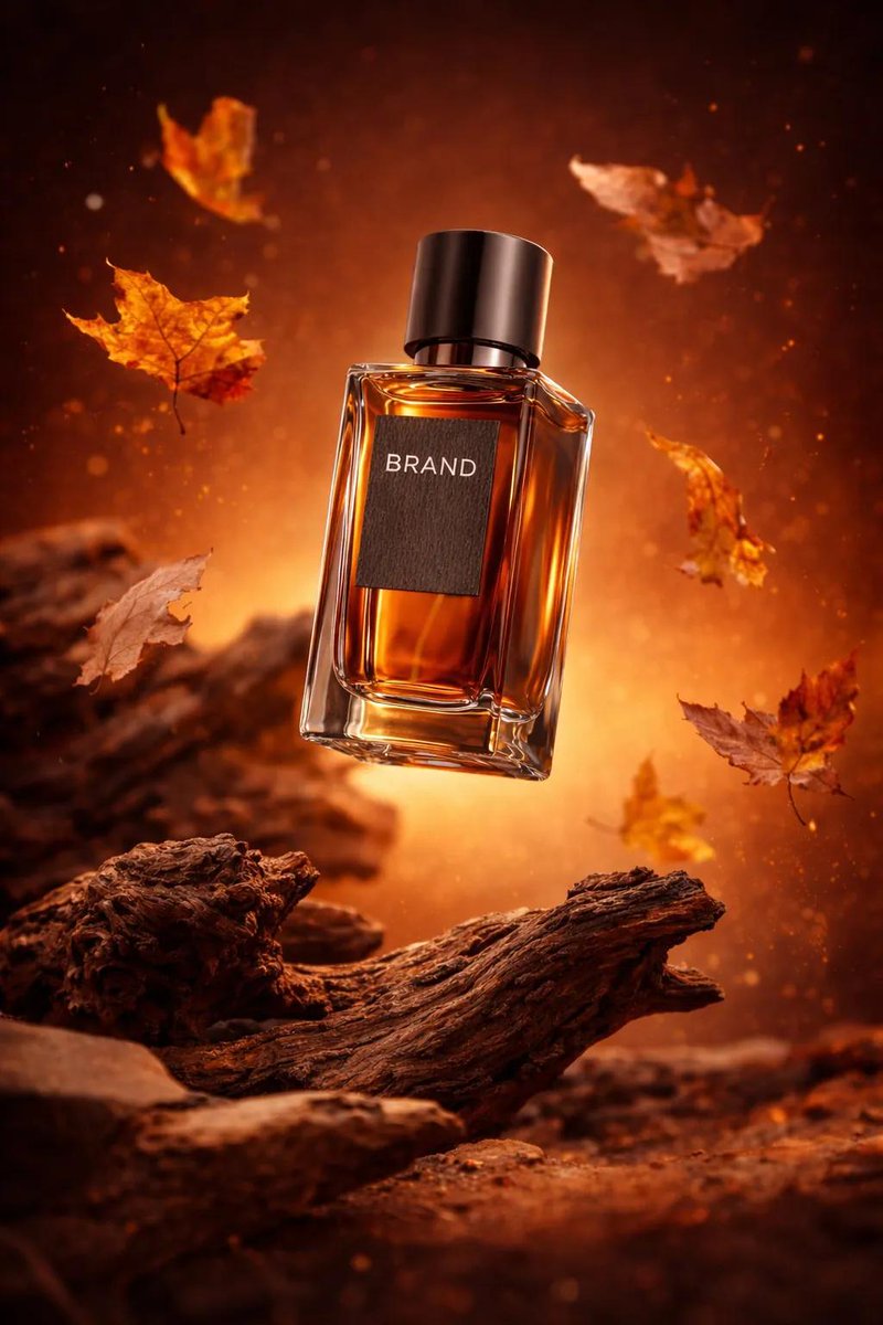 Ultra-realistic luxury perfume product shot (9: 16, 4K). A c