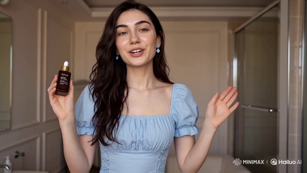 Haqiqiy yosh ayol ishtirokidagi UGC uslubidagi teri parvarishi videosi
