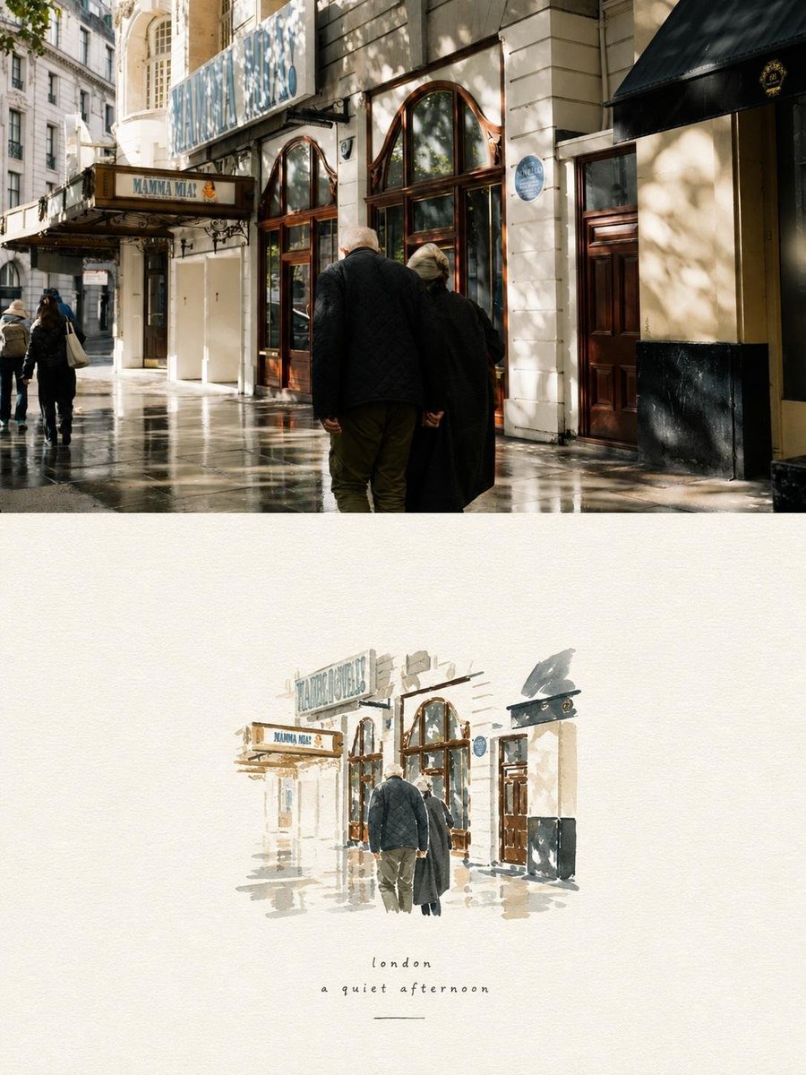 Create a refined, editorial-grade travel art piece based on…