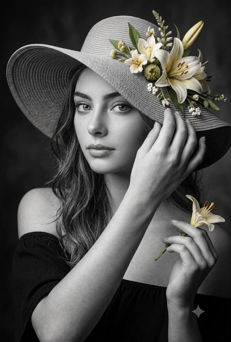 A stunning, high-resolution portrait of a young woman with a