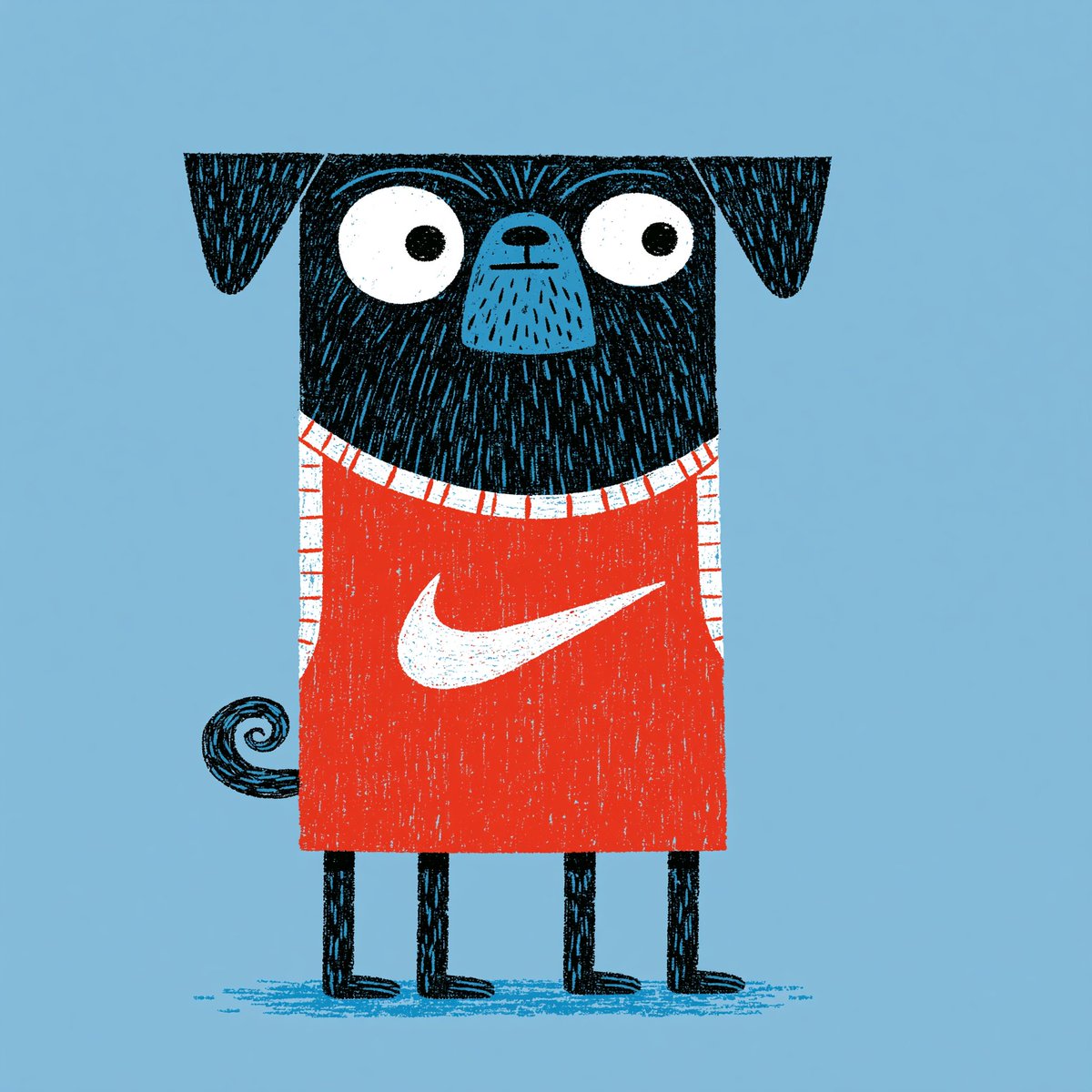 Nike Pug --ar 1:1 --sref 2977481491
--sw 100 --stylize 300 -