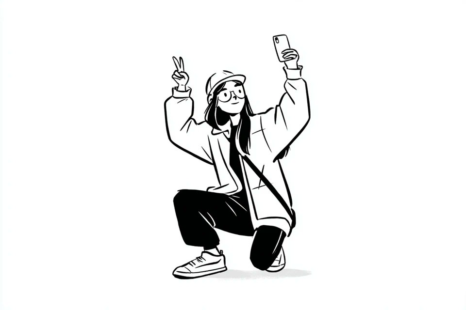 A simple black-and-white illustration of a [subject] in [out