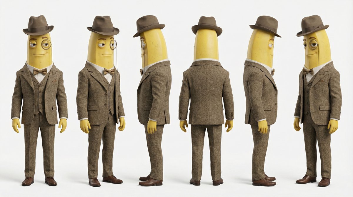 a 360 turnaround view of this character, they are standing a