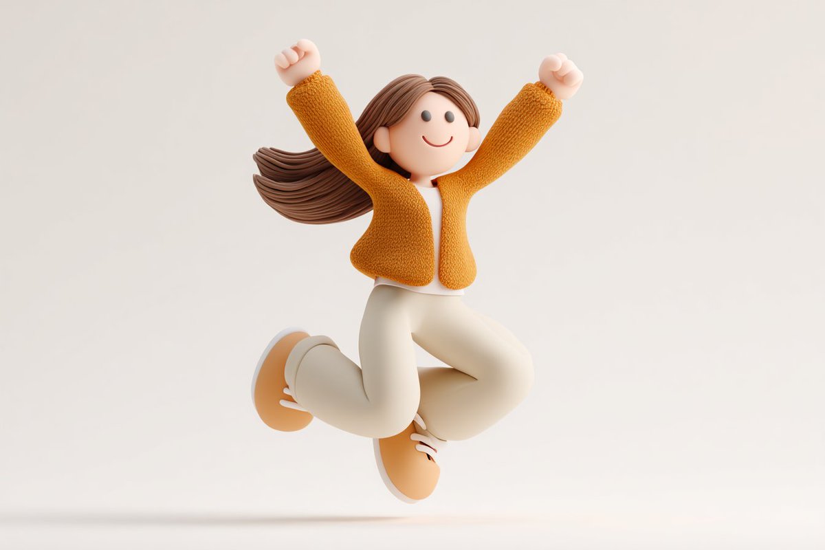 Cute 3D render of a [subject], matte surface, kneaded clay i