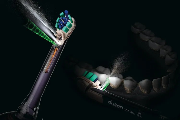 Dyson launches CameraJet, a smart electric toothbrush with a built-in camera that uses AI to detect gaps between teeth and automatically spray mouthwash
