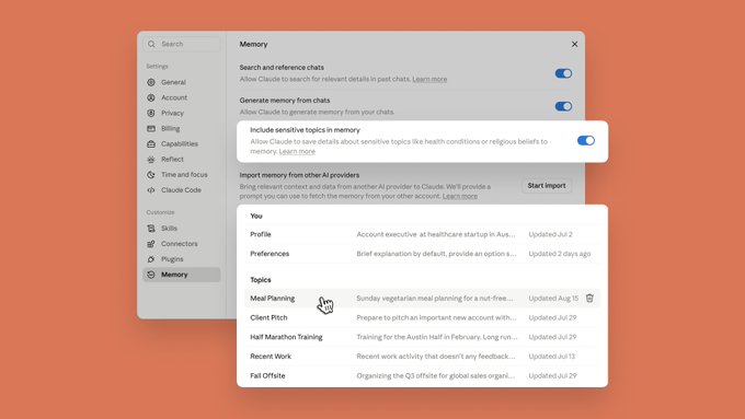Anthropic updates Claude’s memory system, connecting memory across Cowork and chats