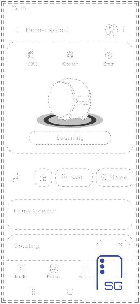 Design Sketches of Samsung’s AI Home Robot Ballie Companion App Revealed: Supports Home Monitoring, Greeting and More