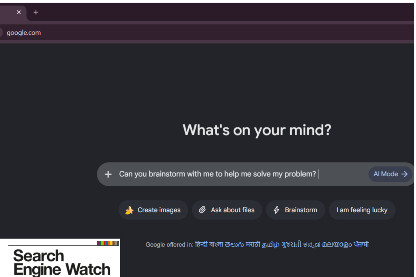 Google Reportedly Testing New Homepage: Create Images, Analyze Files—but No Search Button