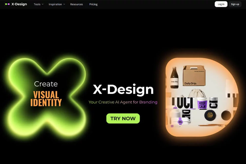이커머스 제품 이미지 처리에 사용되는 X-Design 도구 인터페이스 예시