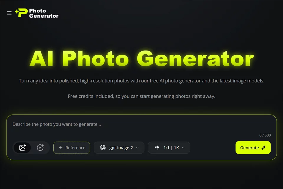 Ảnh bìa công cụ tạo ảnh PhotoGenerator AI
