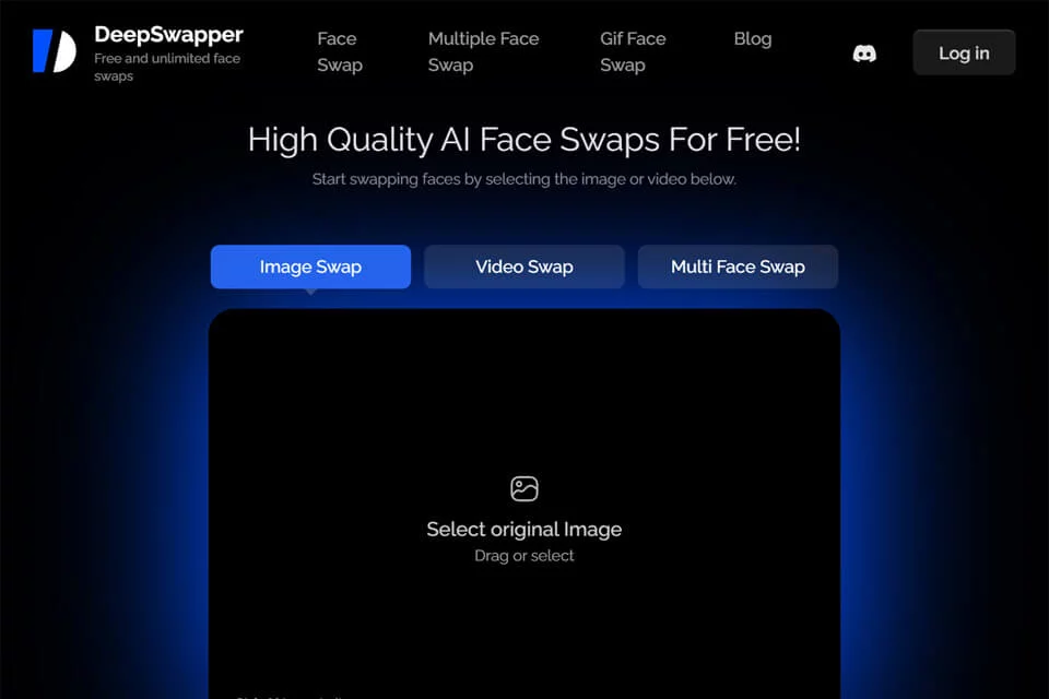 DeepSwapper অনলাইন AI ফেস-সোয়াপ টুলের ফিচারের চিত্র