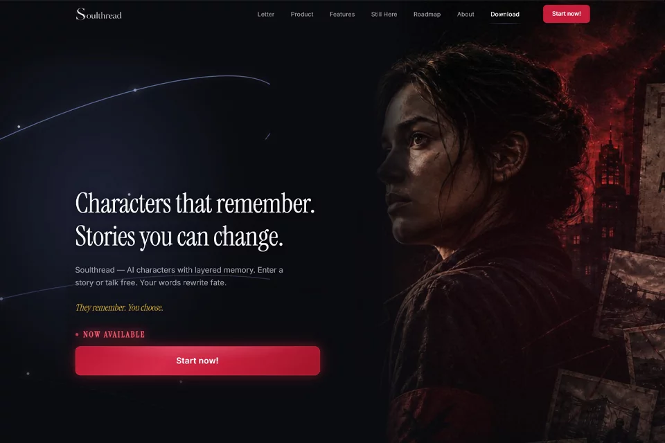 Soulthreadで複数のキャラクターが参加するインタラクティブストーリーのシーン