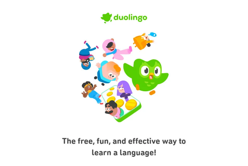 واجهة تمارين دورات اللغات فـ Duolingo