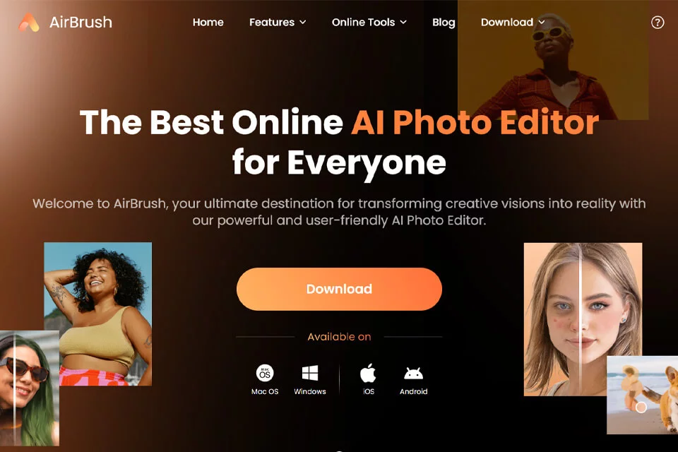 AirBrushのポートレート補正・写真画質向上ツールのカバー画像