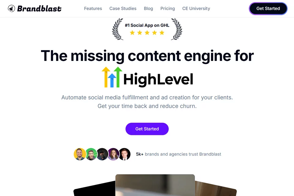 Brandblast সোশ্যাল মিডিয়া কনটেন্ট তৈরির টুলের কভার