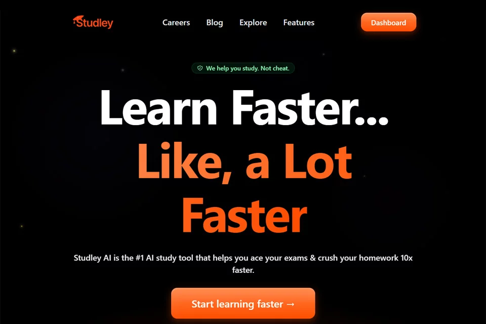 صورة غلاف منصّة التعلّم بالذكاء الاصطناعي Studley AI